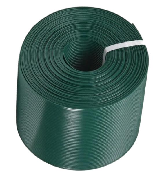 Rebrasta PVC traka za panelne ograde Zelena boja